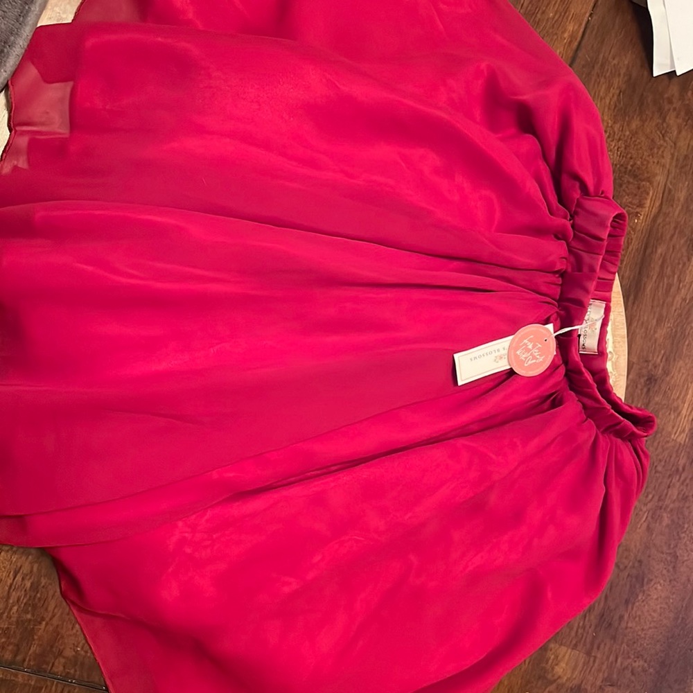 Baileys Blossoms Aurora skirt red